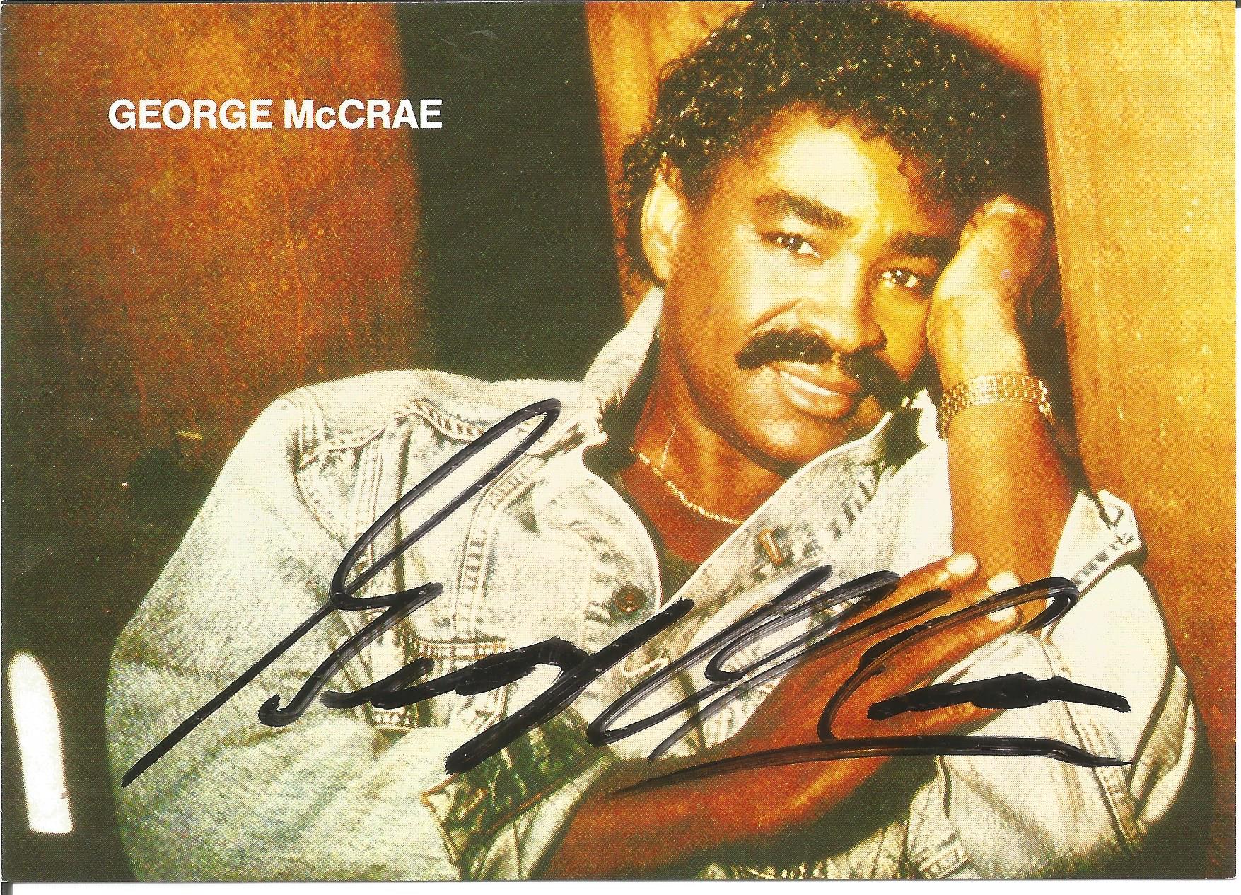 George McCrae signed 6x4 inch colour promo photo. Good Condition. All autographs come with a