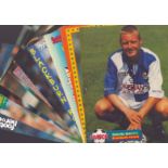 Footballers Collection of 10 signed Magazine cut out page signatures such as David Batty. Alan