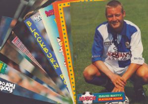 Footballers Collection of 10 signed Magazine cut out page signatures such as David Batty. Alan