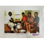 Viv Richards with Sachin Tendulkar signed limited edition print with signing photo Viv Richards, one