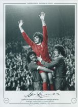 Autographed PETER CORMACK 16 x 12 Limited Edition : Colorized, depicting Liverpool´s Kevin Keegan