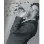 Micky Flanagan signed 10x8 inch black and white photo dedicated. Good Condition. All autographs come