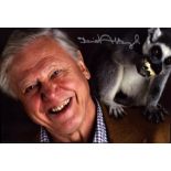 David Attenborough signed 12x8 colour photo. Good Condition. All autographs come with a