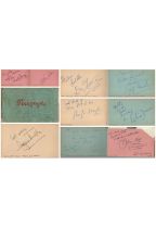 Vintage Autographs Album Approx. 60 signed signatures such as Sir James Paul McCartney CH MBE,