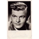 Benny Hill signed 6x4 inch vintage black and white photo signature a little faded. Good Condition.