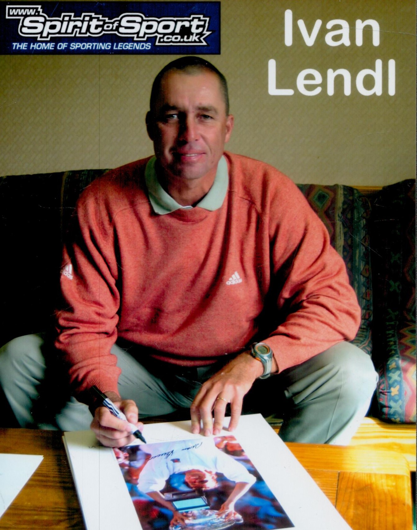 Ivan Lendl signed limited edition print with signing photo Ivan was ranked No. 1 in the world for - Image 2 of 2