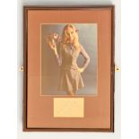 Hayley Mills signature piece with colour photo. Framed. Measures 12 inch by 16-inch appx. Good