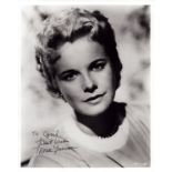Mona Freeman signed 10x8 inch black and white photo dedicated. Good Condition. All autographs come