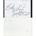 Chris Eubank and Nigel Benn signed white cards 6x4 inch. Good Condition. All autographs come with