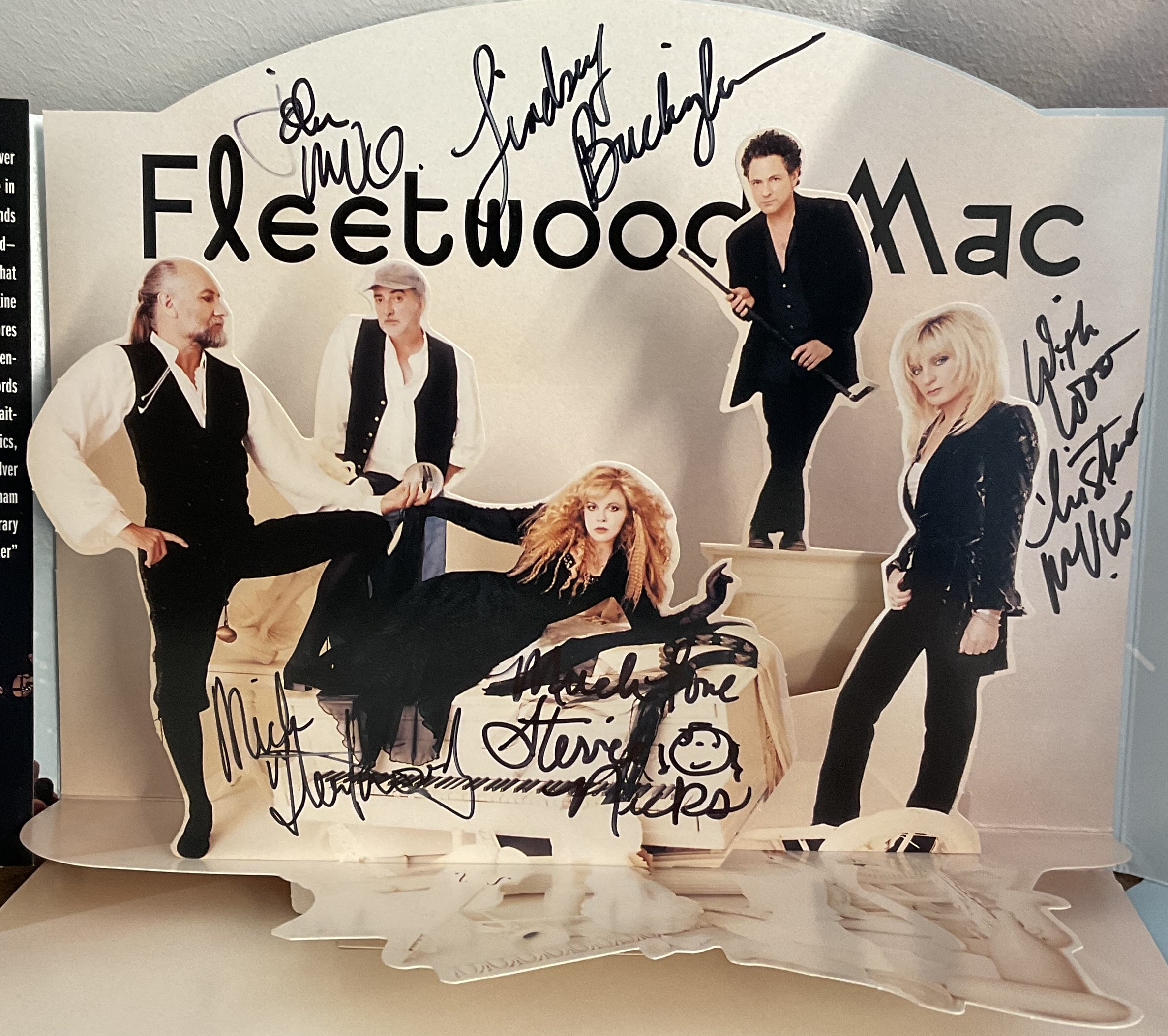 Fleetwood Mac signed The Dance promo pop-up, fold-out press kit 1997. signed by Stevie Nicks, - Image 4 of 4