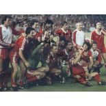 Autographed NOTTM FOREST 16 x 12 Photo : Col, depicting a wonderful image showing Nottingham