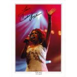 Candi Staton signed 12x8 colour photo pictured singing. Good Condition. All autographs come with a