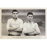 Football Autographed Stan Anderson 16 X 10 Photo: B/W, Depicting Sunderland's Stan Anderson And