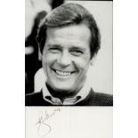 Roger Moore signed 6x4 inch black and white photo. Good Condition. All autographs come with a