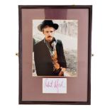 Robert Redford signature piece with colour photo. Framed. Measures 16 inch by 12-inch appx. Good
