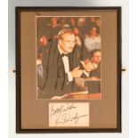 Richard Dreyfuss signature piece with colour photo. Framed. Measures 12 inch by 14-inch appx. Good