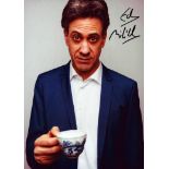 Ed Miliband Signed photo. Measures 5 inch by 7inch appx. Good Condition. All autographs come with