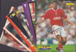Footballers Collection of 10 signed Magazine cut out page signatures such as Martin Bullock. Lars