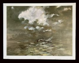 WW2 Colour Print Titled Dawn Return by John McConnell. Measures 17x13 inches appx. Very Good