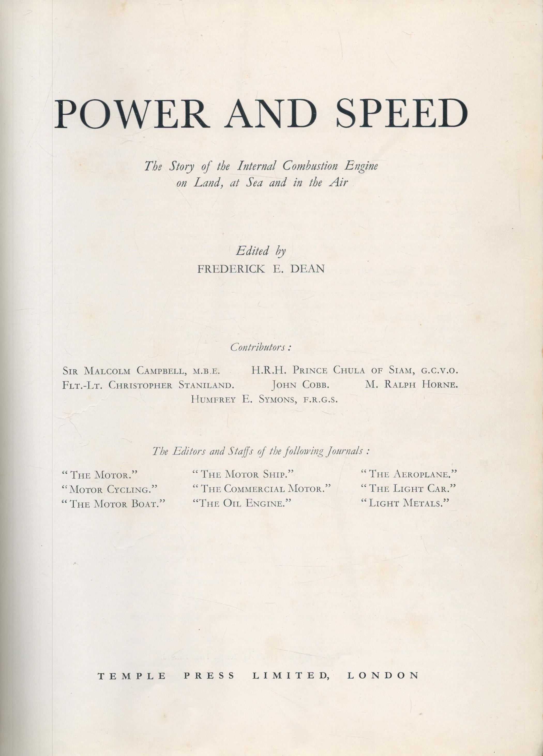 Power and Speed - The Story of the Internal Combustion Engine on Land, at Sea and in the Air - Image 2 of 3