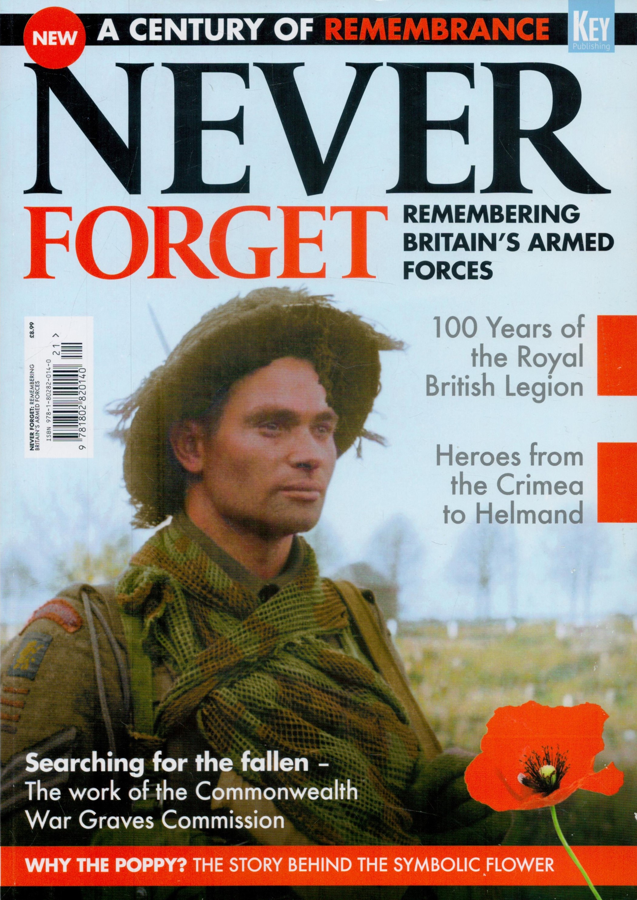 Never Forget: Remembering Britain's Armed Forces Magazine. Paperback. Good condition Est.
