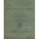 Lieut Colin HG Ross (7th Battalion) Signed Field Service Regulations Volume 2. Good condition Est.