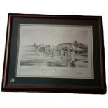 WW2 Print titled Black November Day by Robert Taylor, aviation art pencil print Limited 61/150.