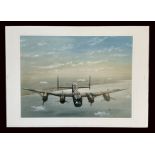 WW2 Colour Print Titled Almost Home by Ray Chapman 1997. Measures 18x13 inches appx. Very Good