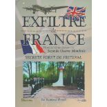 WWII, Raymond Worrall signed paperback book titled Exfiltre de France. A total of 157 pages, Worrall