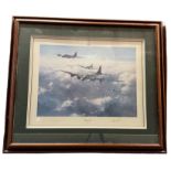 WW2 Print titled Memphis Belle by Robert Taylor, The story of the Memphis Belle, her remarkable
