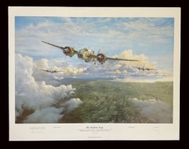 WW2 Colour Print Titled The Blenheim Boys by Trevor Lay. Signed by Trevor Lay the artist and Air