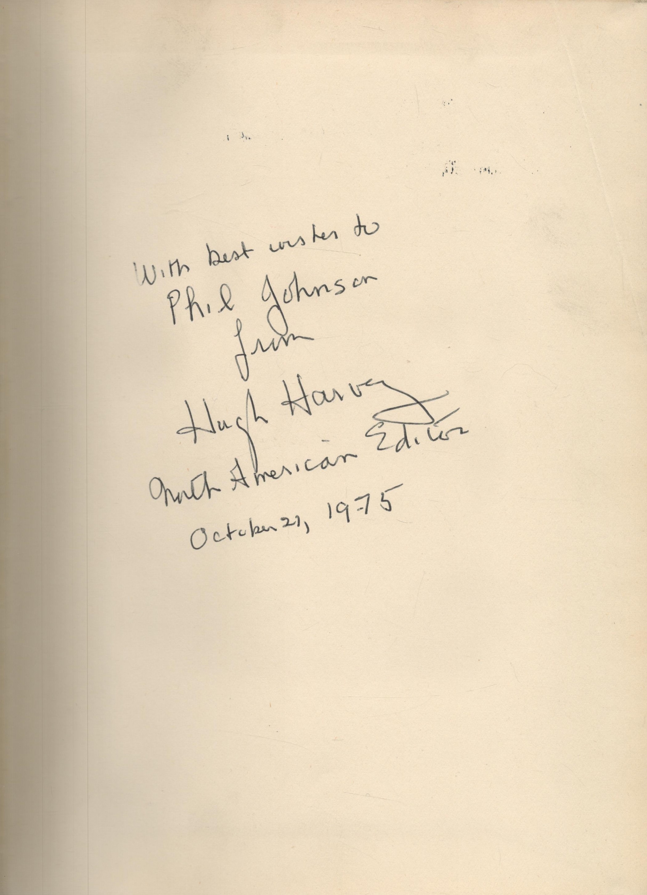 Hugh Harvey (North American Editor) Signed Hardback Book Shell Aviation News June 1946 to June - Image 2 of 4