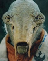 Paul Kasey signed 10x8 inch Star Wars colour photo. Good condition Est.