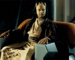 Hassani Shapi signed 10x8 inch Star Wars colour photo. Good condition Est.
