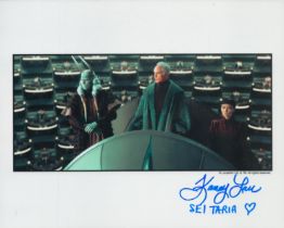 Kamay Lau signed 10x8 inch Star Wars colour photo. Good condition Est.