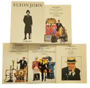 Elton John September 1988 Sotheby s soft cover book. Volume I, II, III and IV with outer case.