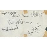 Billy J Krammer and the Dakotas multi signed 7x4 inch album page includes Billy J Krammer, Tony