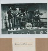 Sir Paul McCartney signed Approx. 5x3 overall album page cutting affixed to white card accompanied