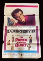 Original The Power And The Glory Colour Movie Poster starring Lawrence Oliver. NSS number 62 617.