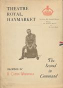 The Second in Command, By: Robert Marshall. Produced at the Haymarket Theatre on Thursday November