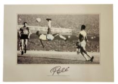 Pelé - Overhead Kick - signed photographic print - This wonderful item of signed memorabilia is a