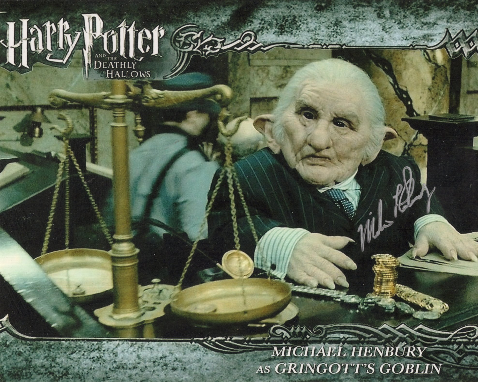 Harry Potter and the Deathly Hallows 8x10 colour photo signed by Michael Henbury as Gringott's