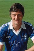 Autographed Duncan Mckenzie 12 X 8 Photo : Col, Depicting Chelsea Centre-Forward Duncan Mckenzie