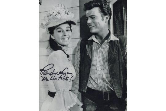 John Wayne movie McLintock! B&W 8x10 photo signed by his son and co-star, Patrick Wayne. Good