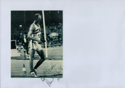 Paul Nihill, MBE signed printed black and white pictured 6x5 Approx A4 card. Was a British race