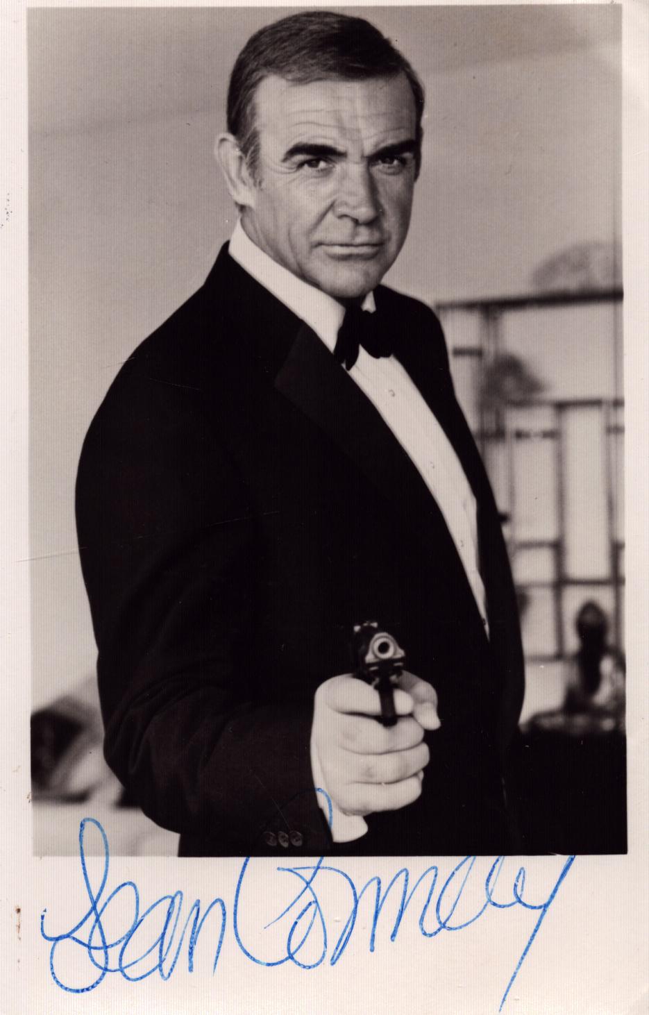 Sean Connery signed 5x3 inch black and white photo. Good condition. All autographs come with a