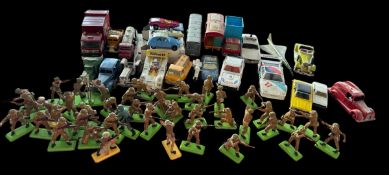 Toy collection, Toy Soldiers, Corgi Chipperfield's Circus van, Corgi Esso Ford, Corgi BMW M1, City