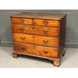 A George III mahogany chest of drawers 91 x 104 x 55cm