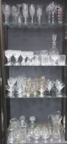 Large quantity of modern glassware to include Stuart, Royal Brierly and Doulton.