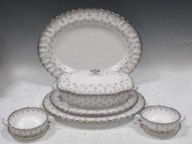 A Spode bone china part dinner service, Doulton teaset, etc